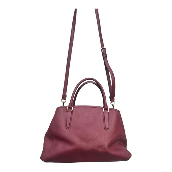 Coach Margot Carryall Crossgrain Leather Satchel Crossbody Bag no bag charm - Picture 9 of 11